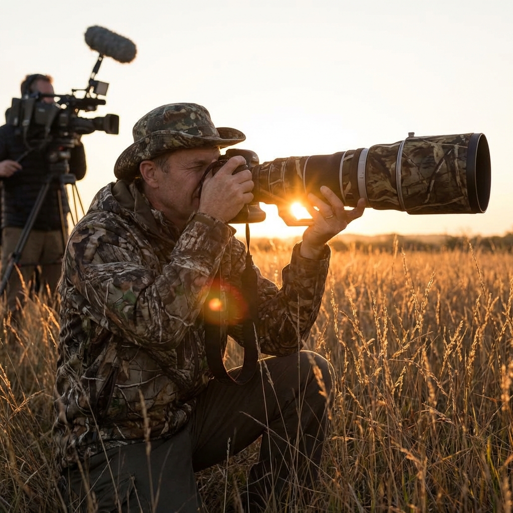 Photographer in nature